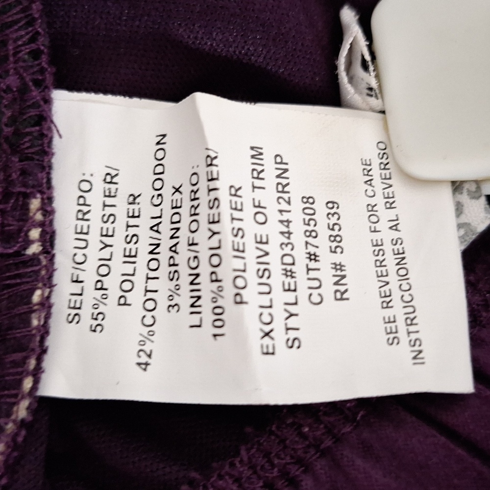Speckless Y2K Whimsigoth Fairy Purple Strapless Party Dress W/Black Bow Size 3 - Picture 11 of 13